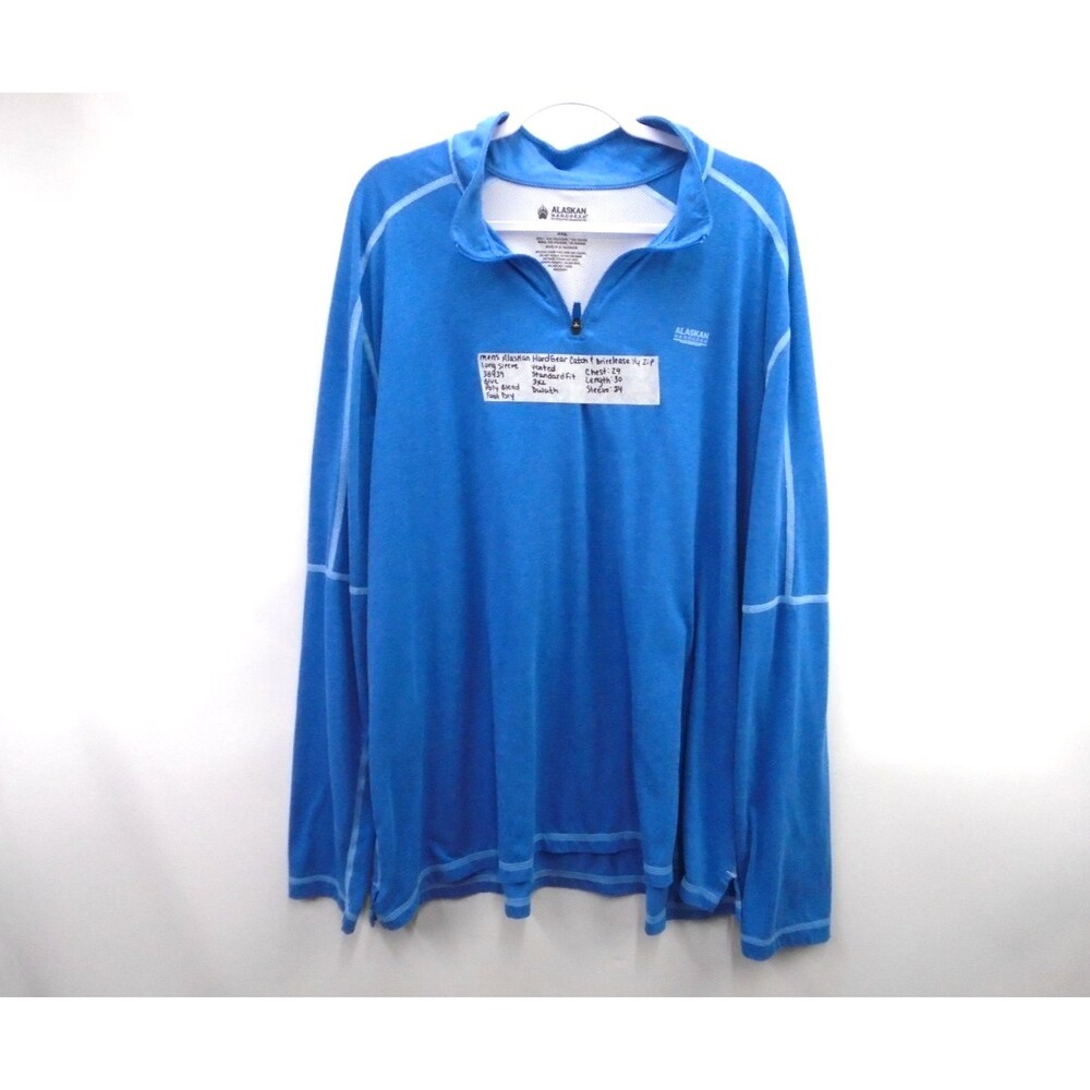 Duluth Alaskan Hardgear Catch & Release Fishing Shirt Men's 3XL 1/4 Zip Vented